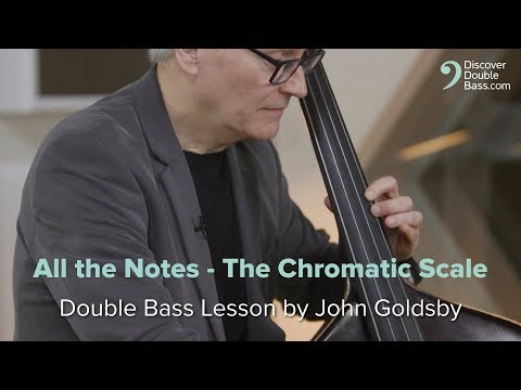 All The Notes - The Chromatic Scale. John Goldsby Bass Lesson.